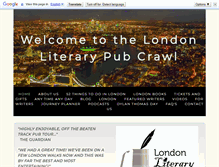 Tablet Screenshot of londonliterarypubcrawl.com